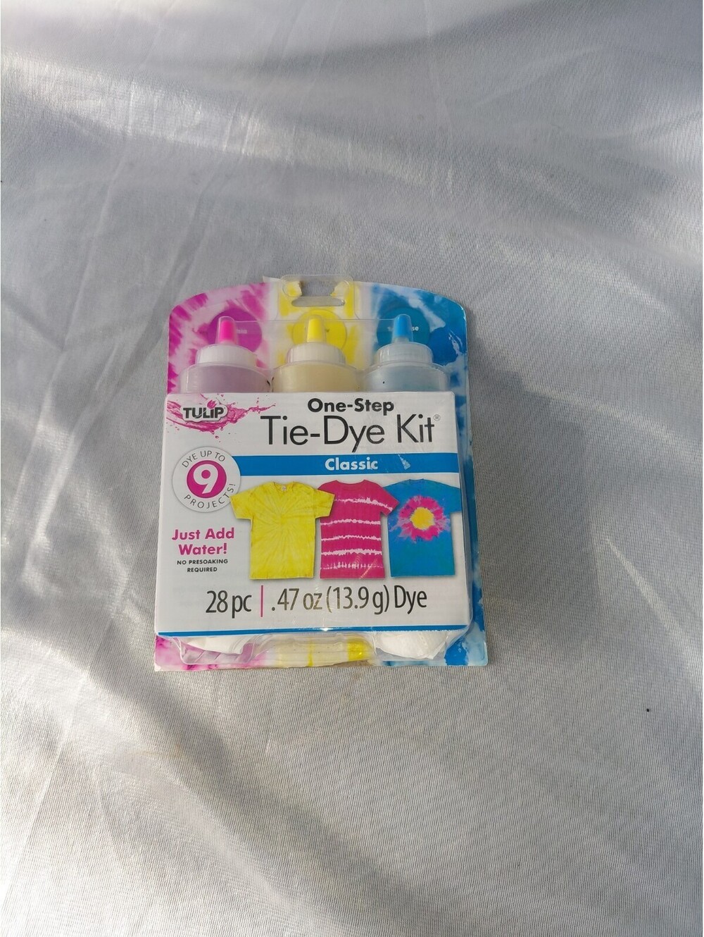 Tulip Tie-Dye Kit, 28pcs Colors: Pink, Yellow, & Turquoise